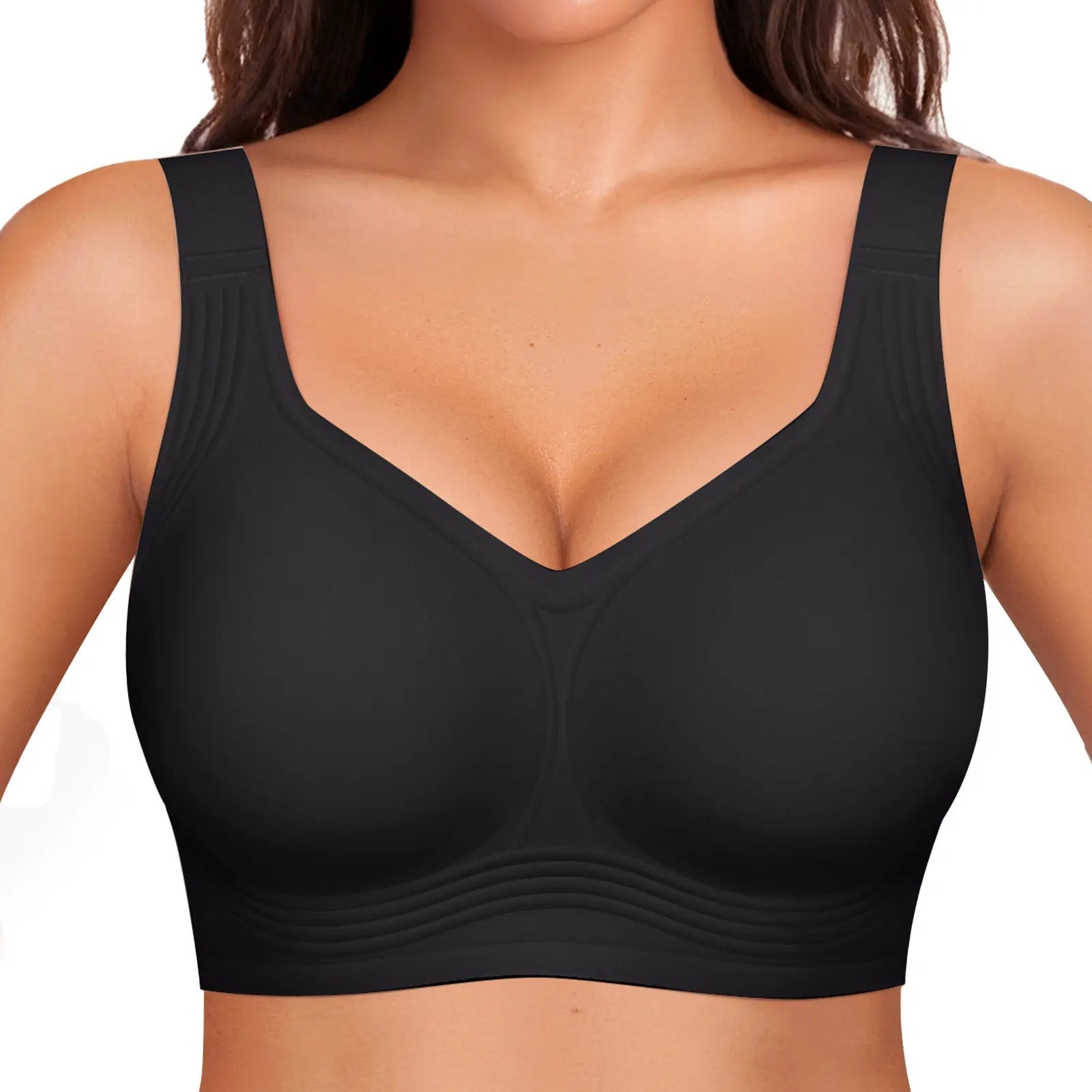 Second-Skin Jelly Bra in Black
