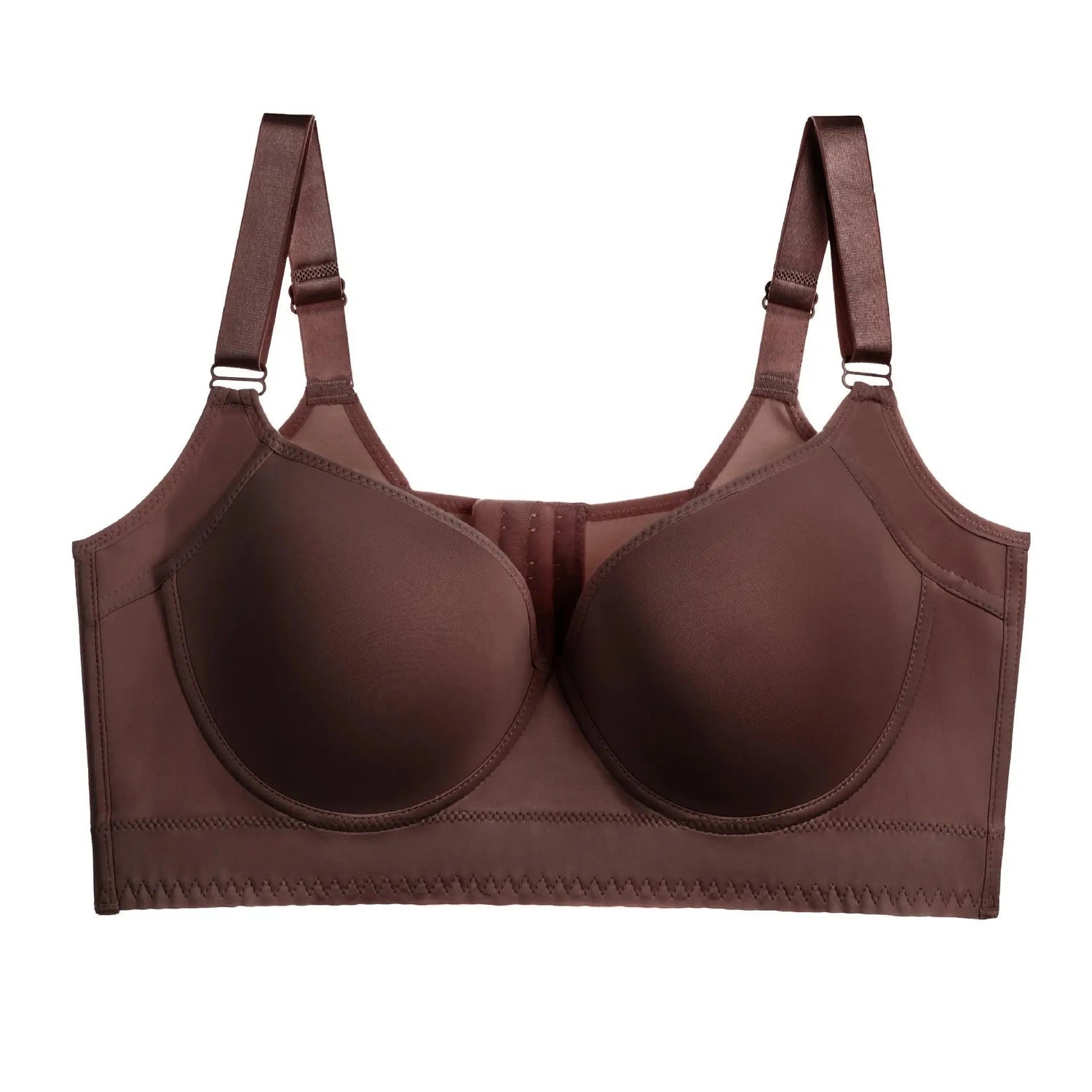 Sculpted Support Full-Cup Bra in coffee