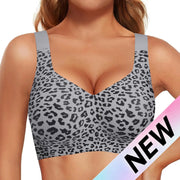 Sculpt Jelly Wireless Bra in Gray Leopard