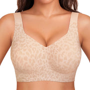 Second-Skin Jelly Bra in Nude Leopard