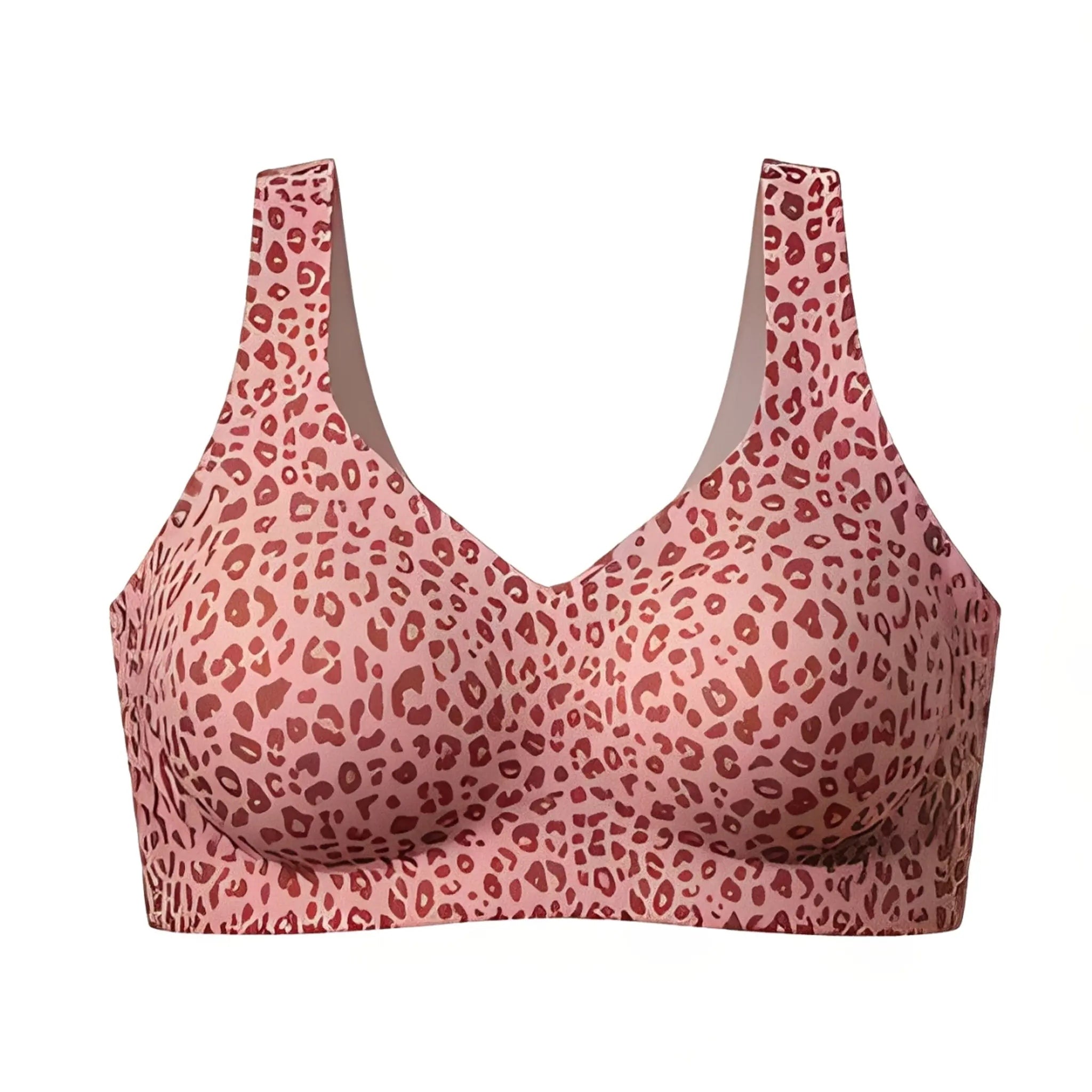 Classic Jelly Support Bra in Pink Leopard - Jelly Strips for Support