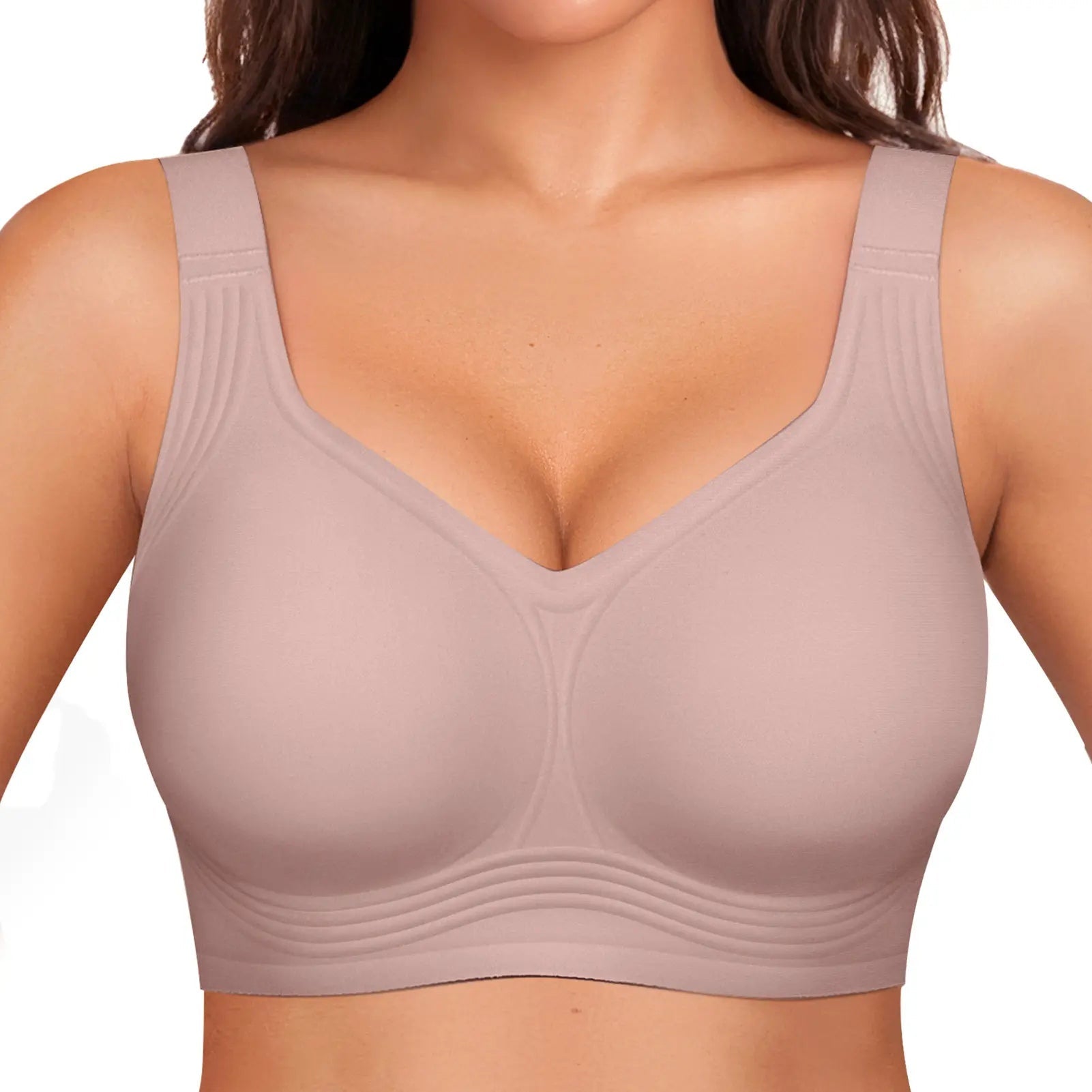 Sculpt Jelly Wireless Bra in Dusty Rose