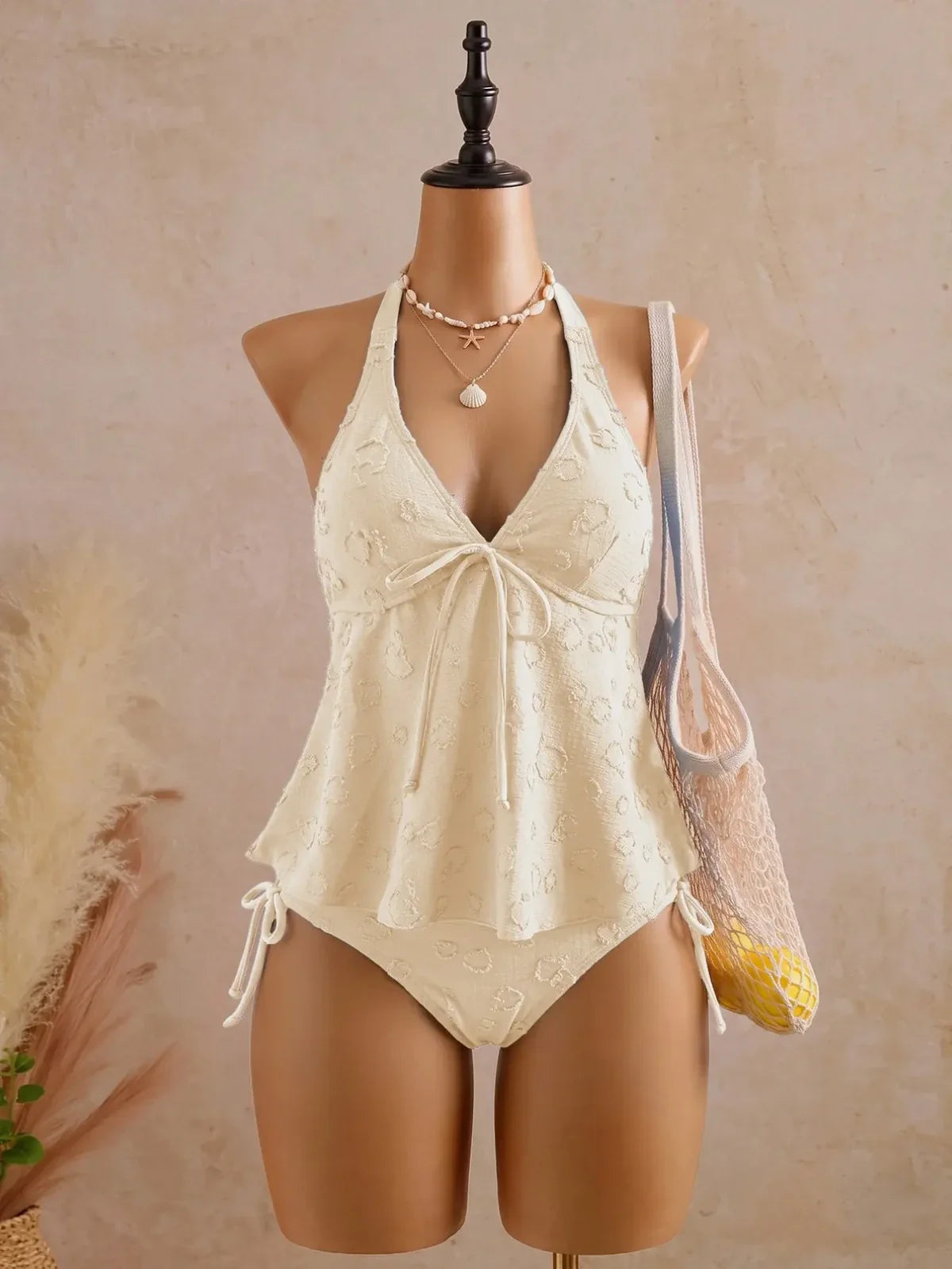 NINONERA DriftEase Tankini Set - Apricot