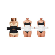 NINONERA CoreLine Sectional Waist Corset - Black*1 pc+White*2 pcs