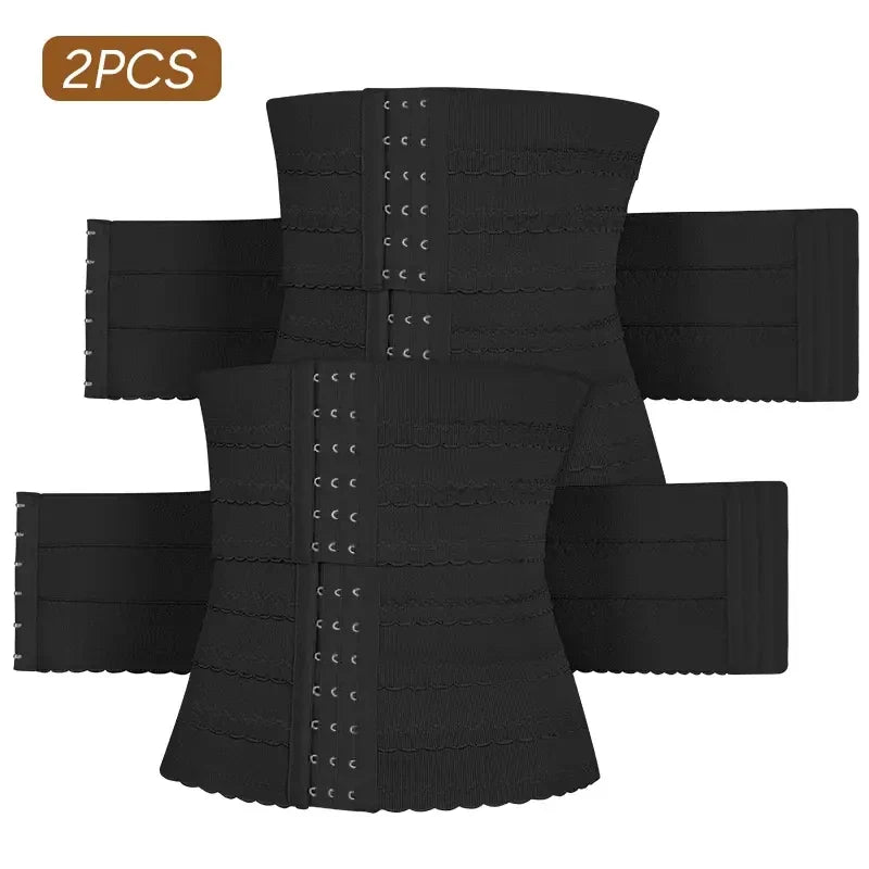 NINONERA DualHold Extra-Belt Bodysuit - Black&Black(Extra Belt)