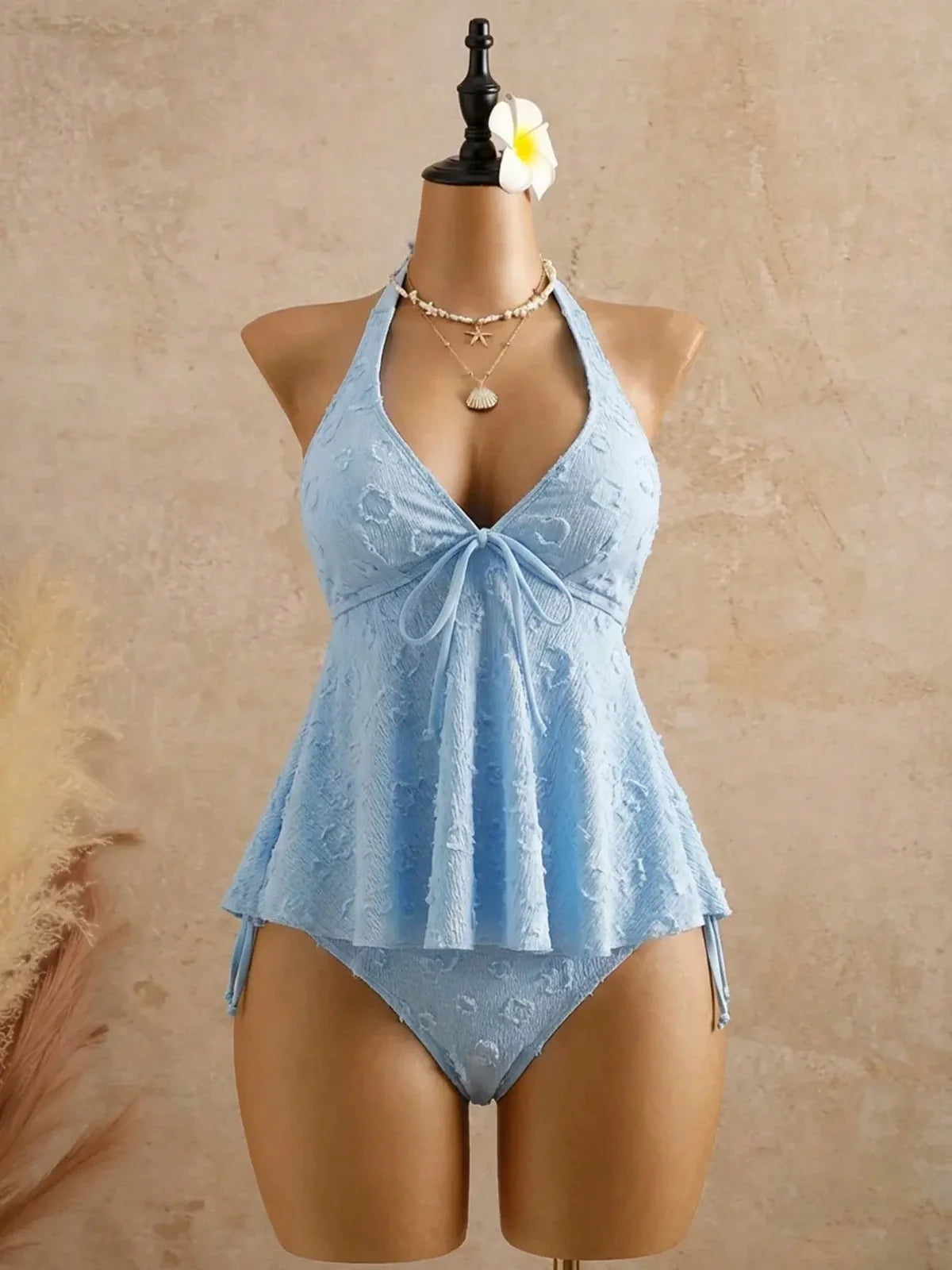 NINONERA DriftEase Tankini Set - Blue