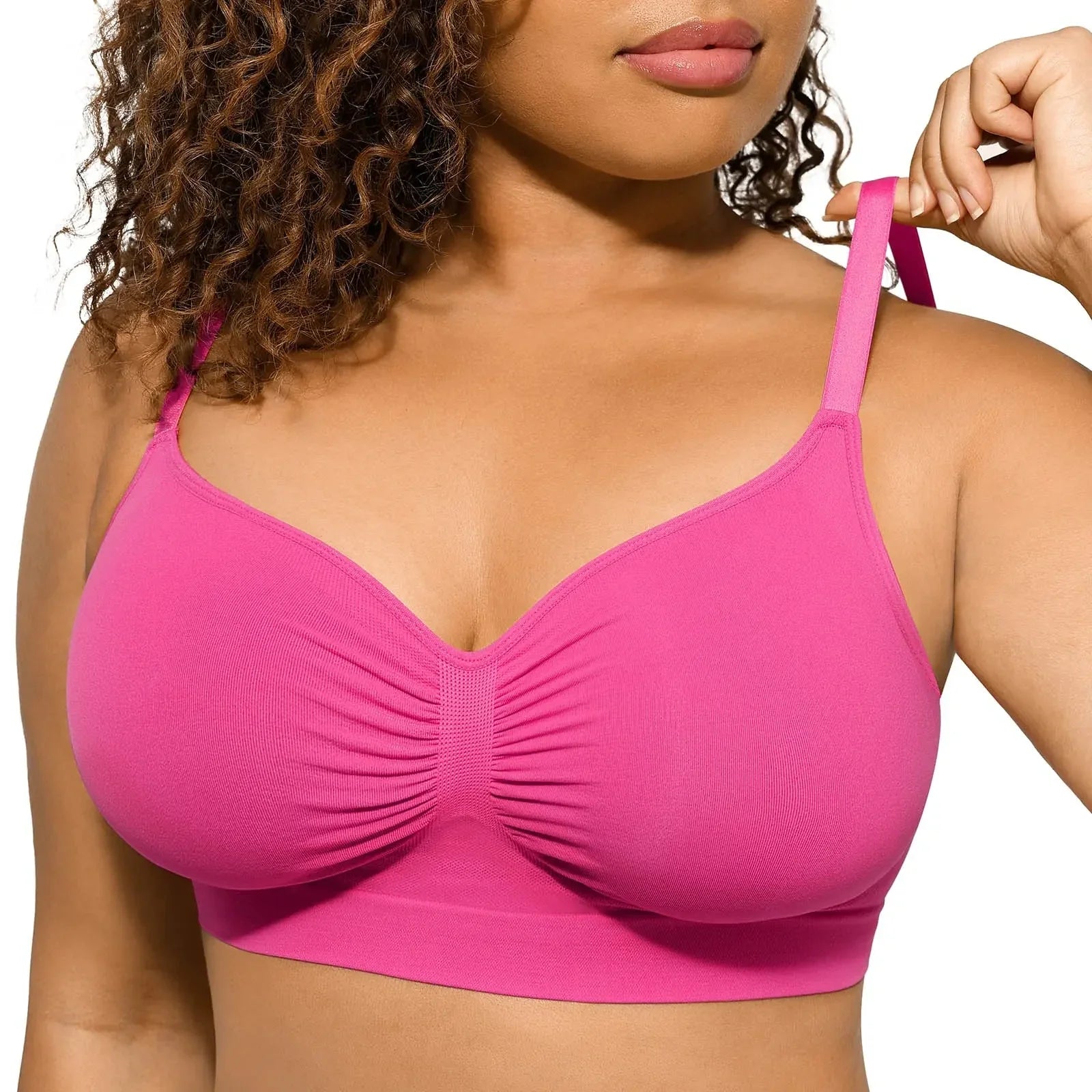 NINONERA CloudForm wireless bra in Bright Pink
