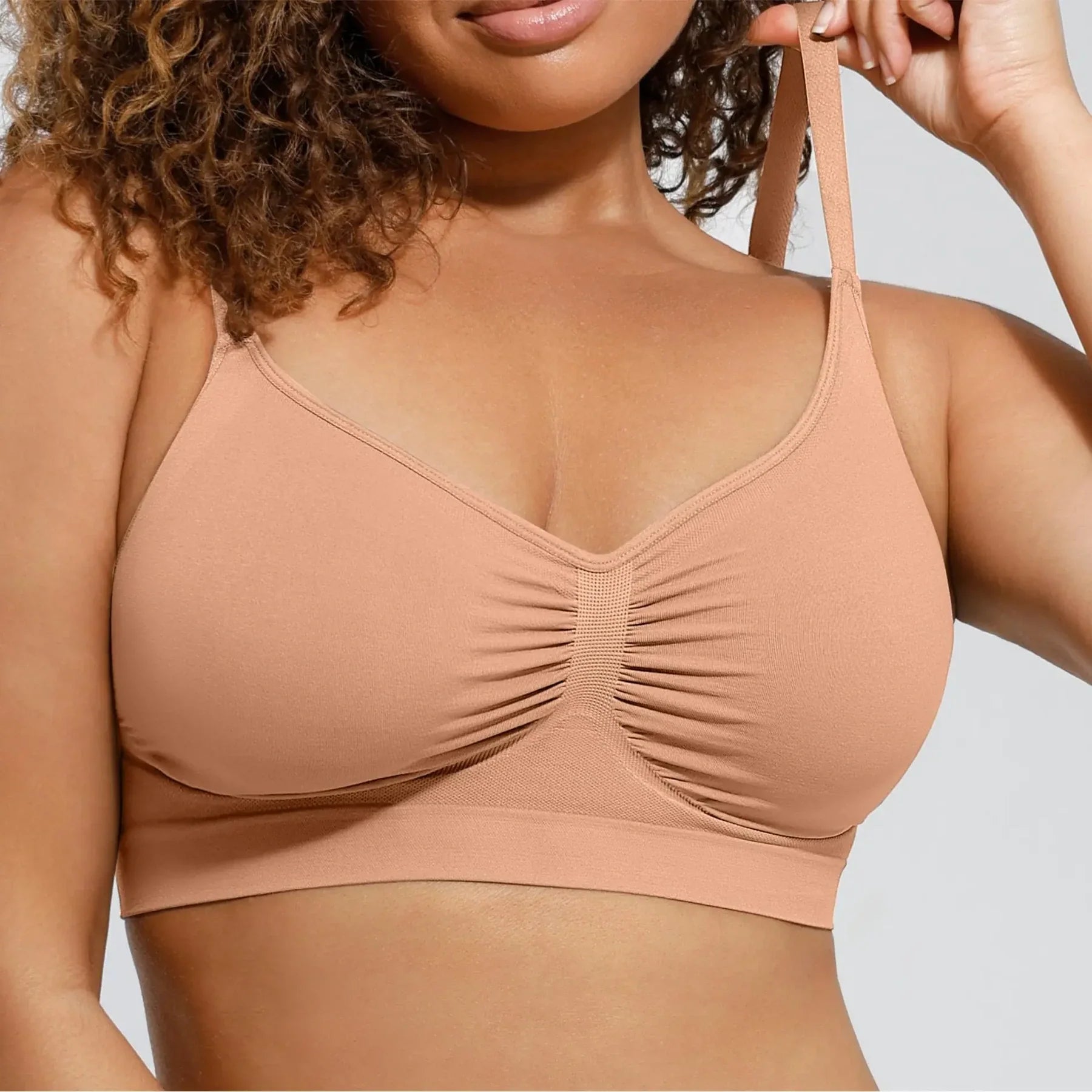 NINONERA CloudForm wireless bra in dark skin