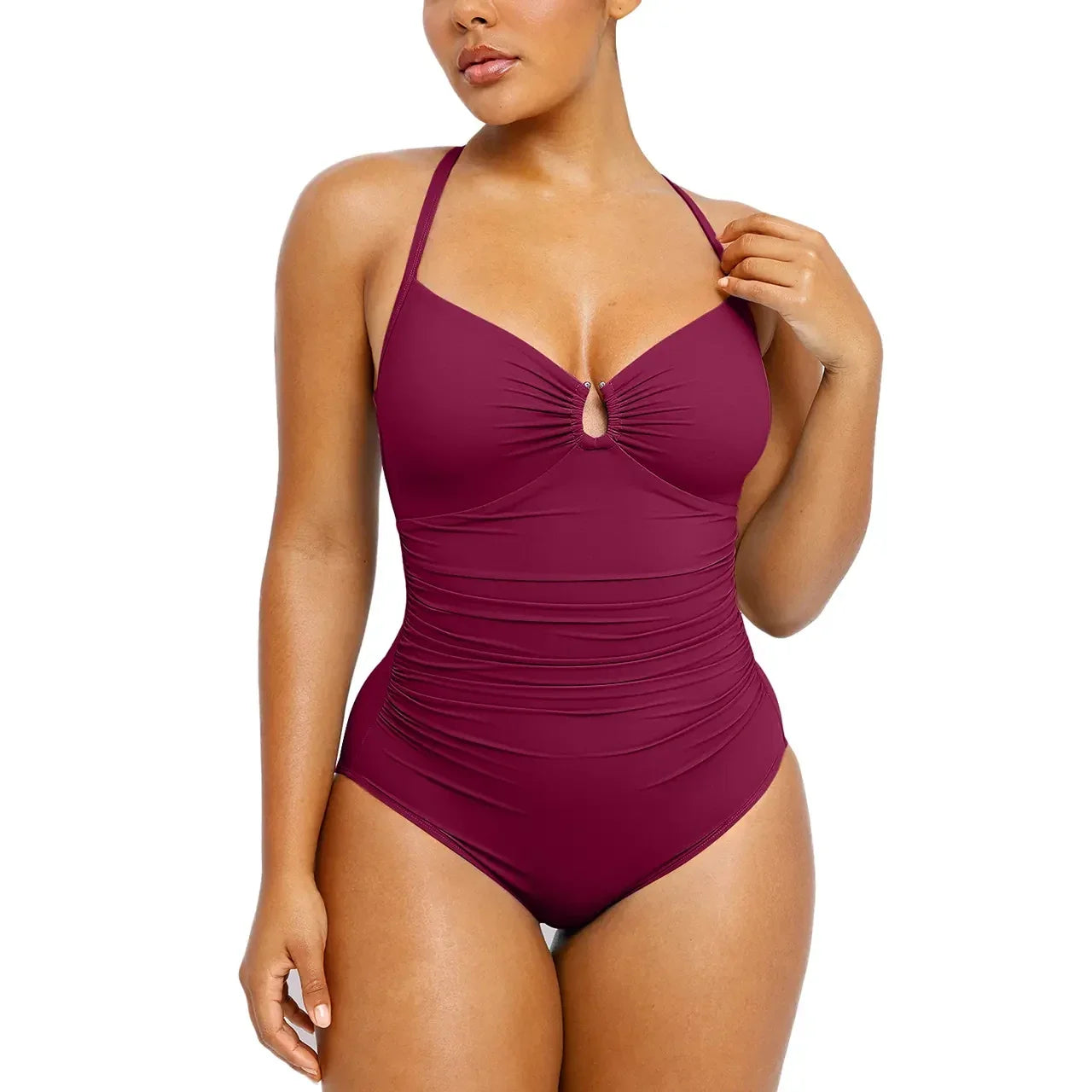 NINONERA U-Ring Smart Sculpt Swimsuit - Gentian Violet