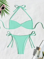 NINONERA HighTide Tie-Side Bikini Set - Green