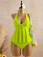NINONERA DriftEase Tankini Set - Lime Yellow