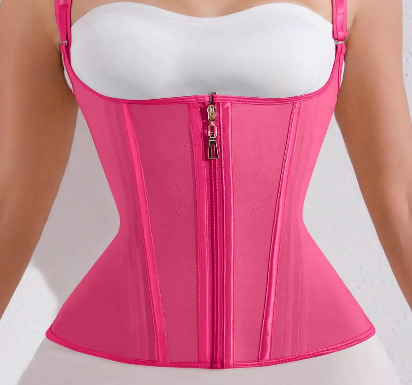 NINONERA FormFrame Hook-Zip Shapewear Top - Mulberry