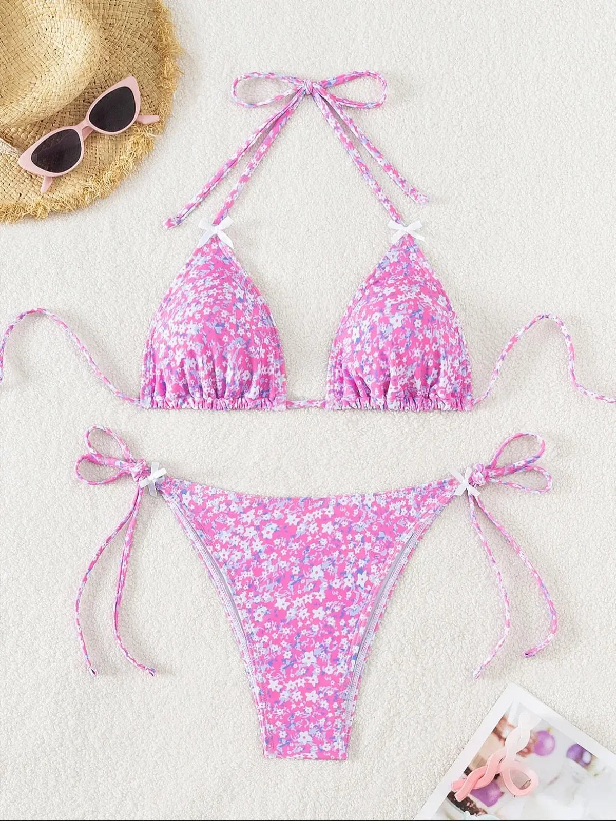 NINONERA PrintMuse Halter Bikini Set - Multicolor10