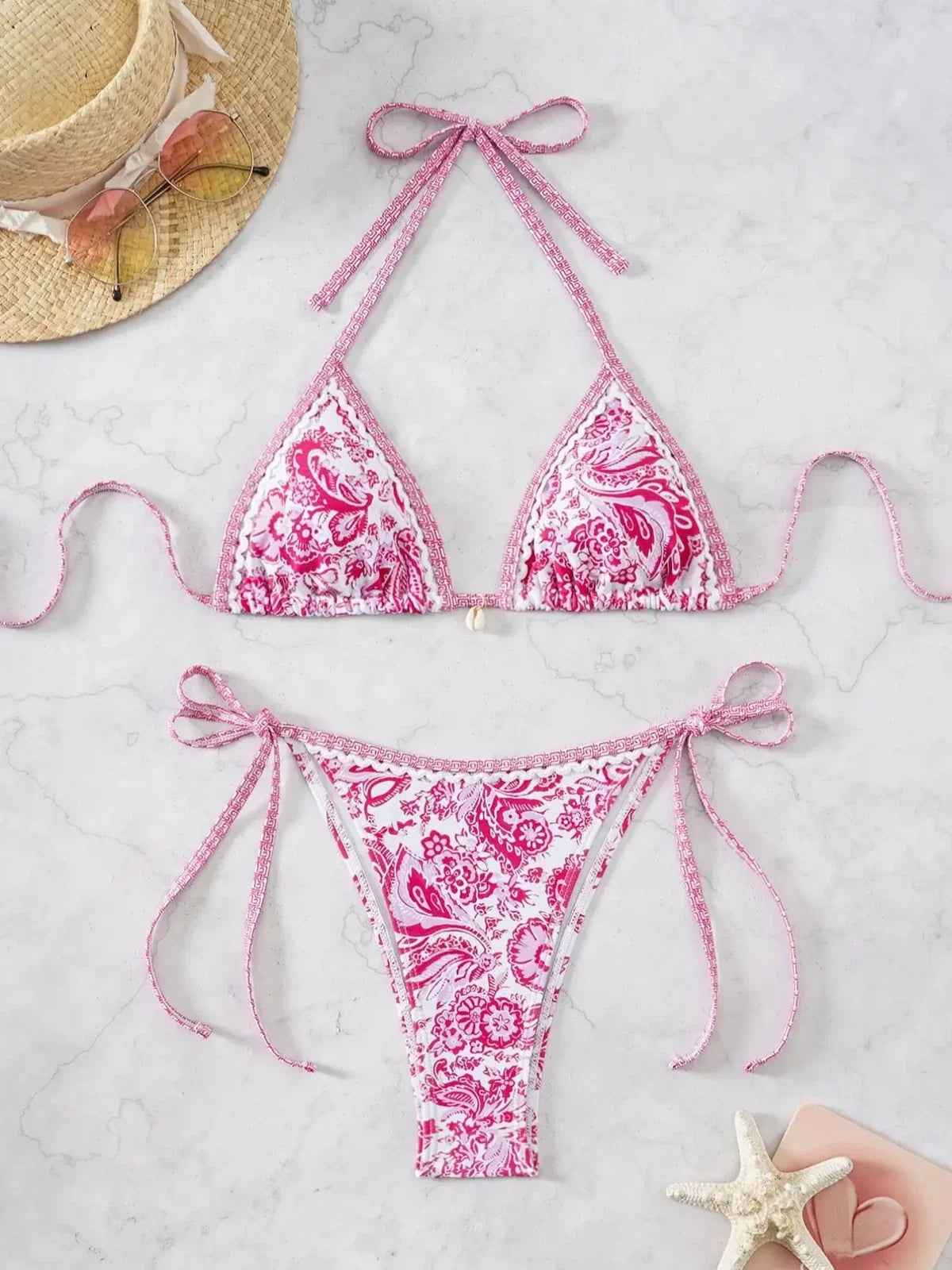 NINONERA PrintMuse Halter Bikini Set - Multicolor3
