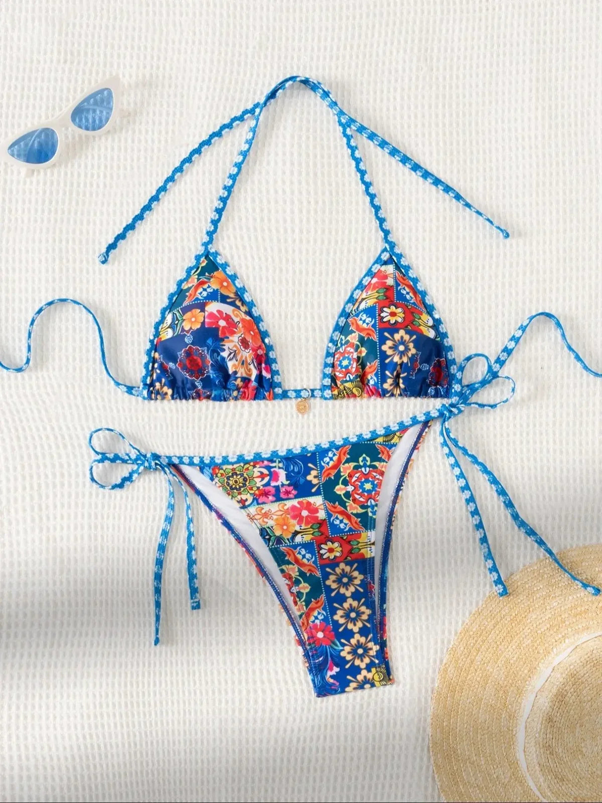 NINONERA PrintMuse Halter Bikini Set - Multicolor4