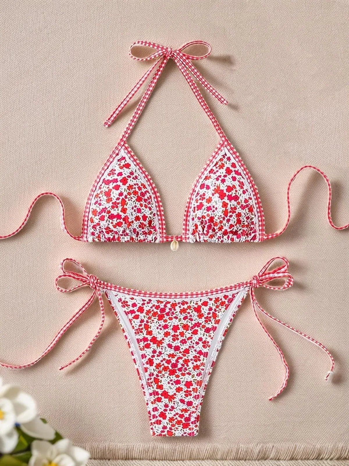 NINONERA PrintMuse Halter Bikini Set - Multicolor7