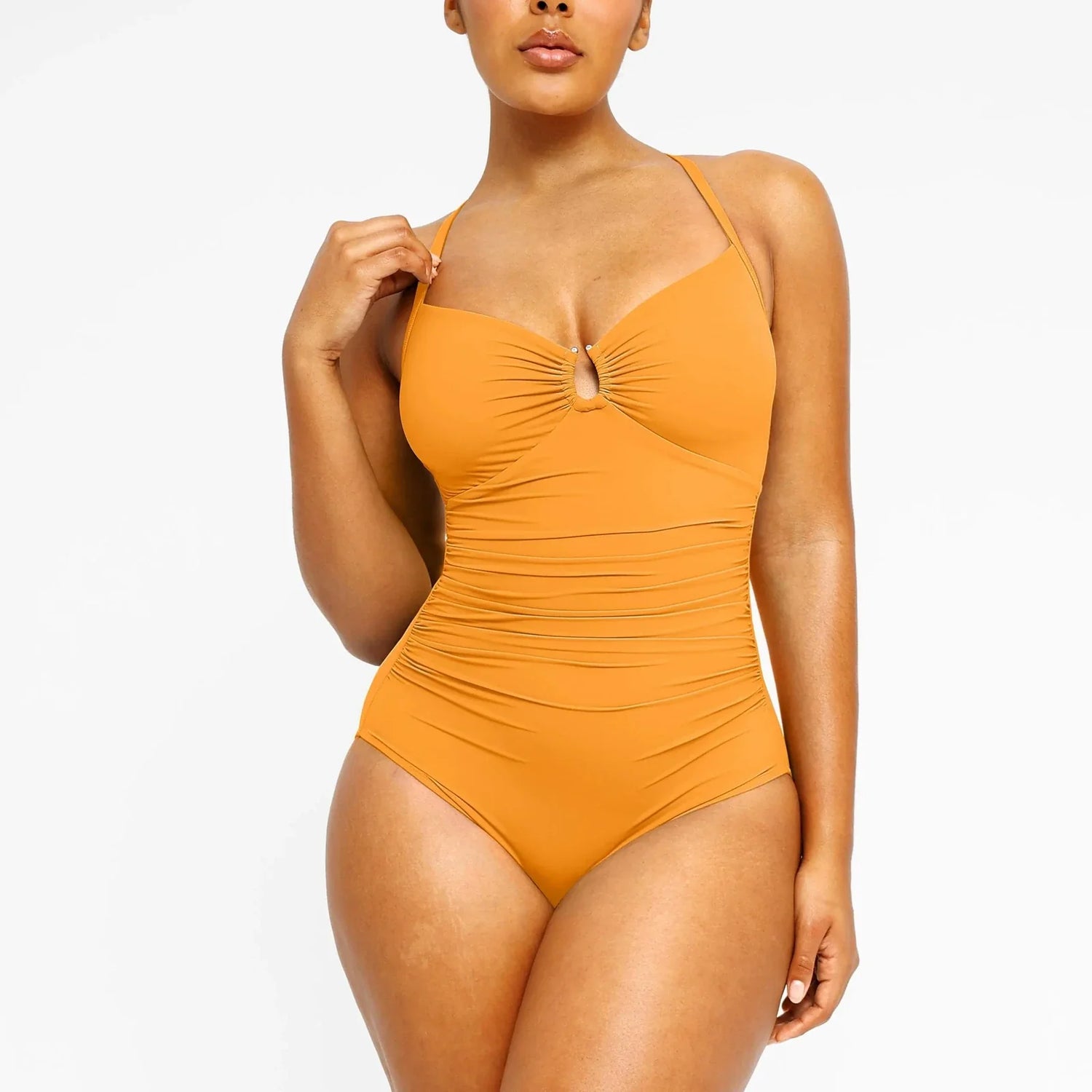 NINONERA U-Ring Smart Sculpt Swimsuit - Orange Yellow