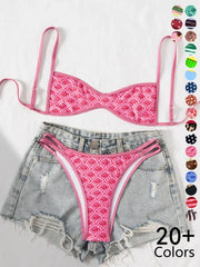 NINONERA PetalLine Floral Bikini Set - Pink