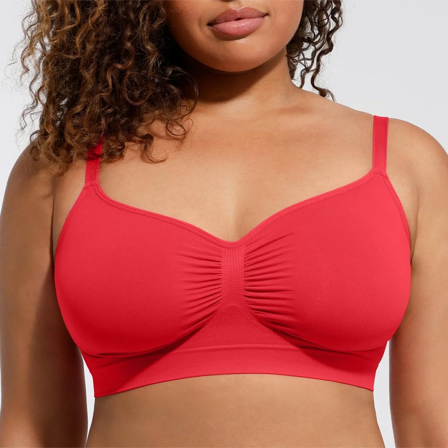 NINONERA CloudForm wireless bra in Puce Red