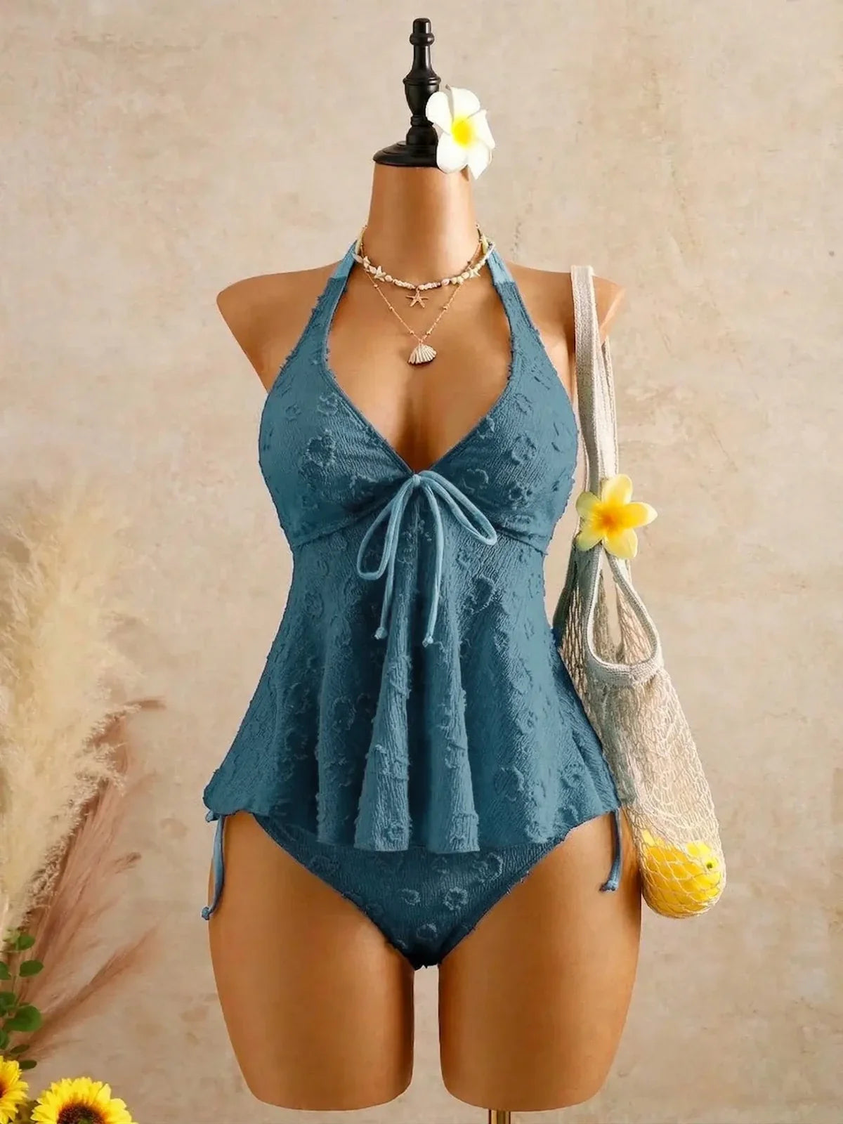 NINONERA DriftEase Tankini Set - Royal Blue